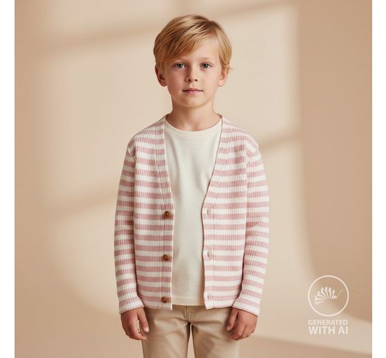 Rib jersey stof "Stripes"