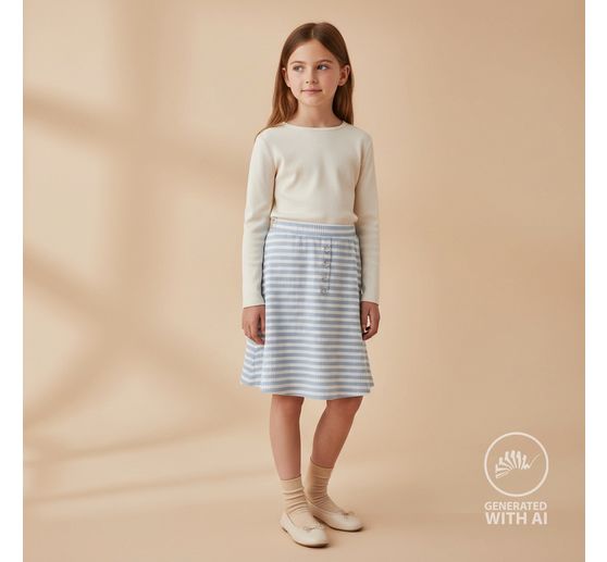 Rib jersey stof "Stripes"