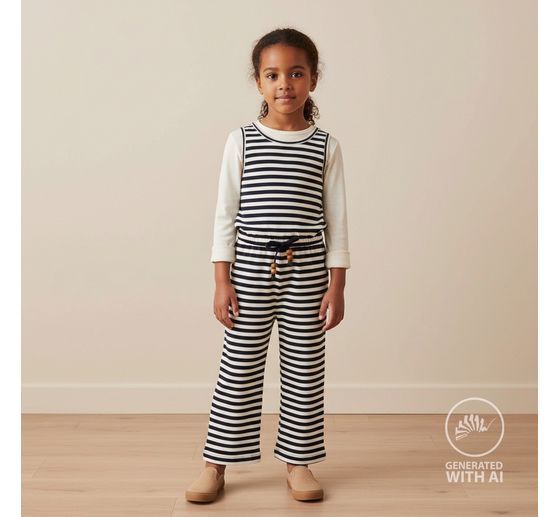 Rib jersey stof "Stripes"