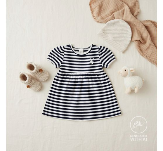 Rib jersey stof "Stripes"