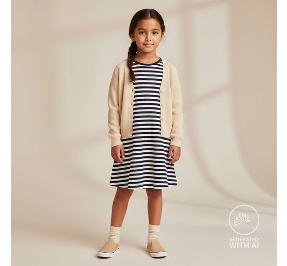 Rib jersey stof "Stripes"