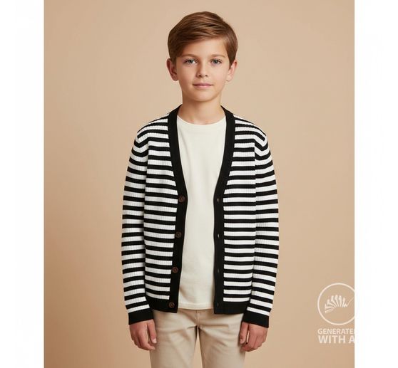 Rib jersey stof "Stripes"