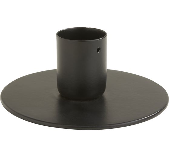 Metalen kandelaar, zwart