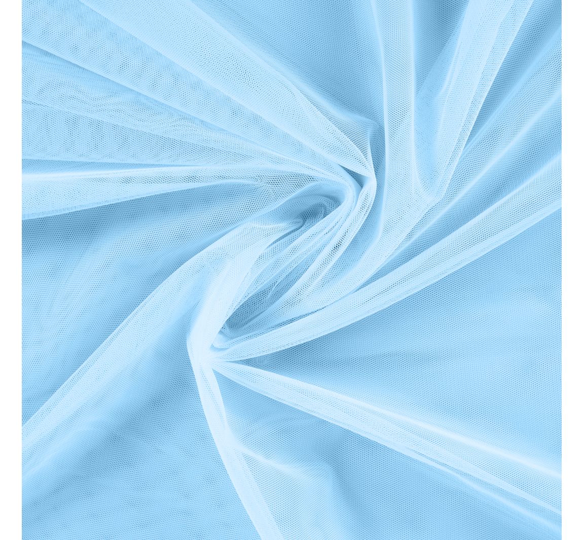 Zachte tule, metergoed - Babyblauw