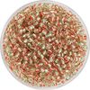 Rocailles kralen, kristal, 2,6 mm Rood/Groen