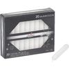 Boomkaarsen, doorgekleurd, 20‑pack Wit