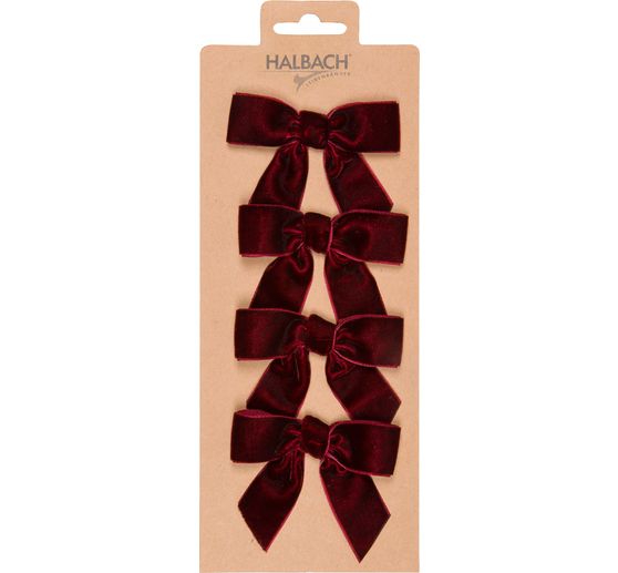 Decoratieve strikken "Fluweel", 4 stuks