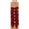Decoratieve strikken, 6 stuks Donderrood