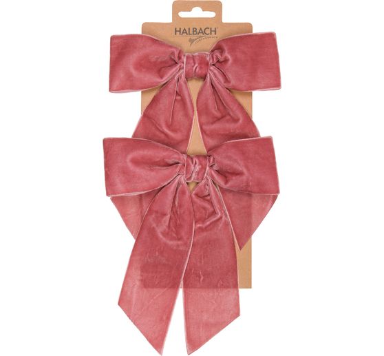 Decorative bows "Velvet", 2 pieces