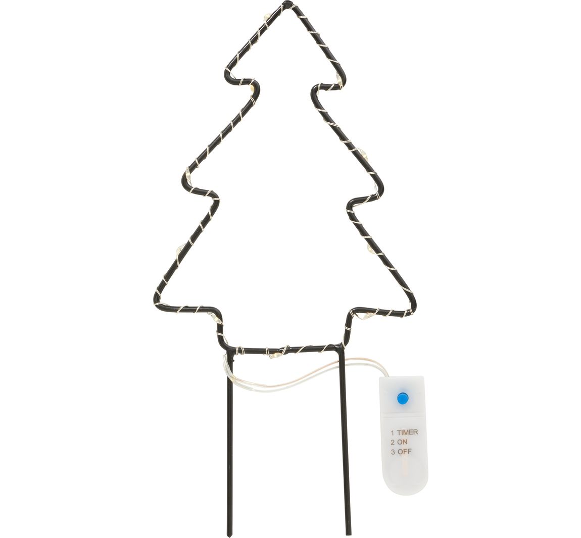 LED metalen decoratiesteker - Baum