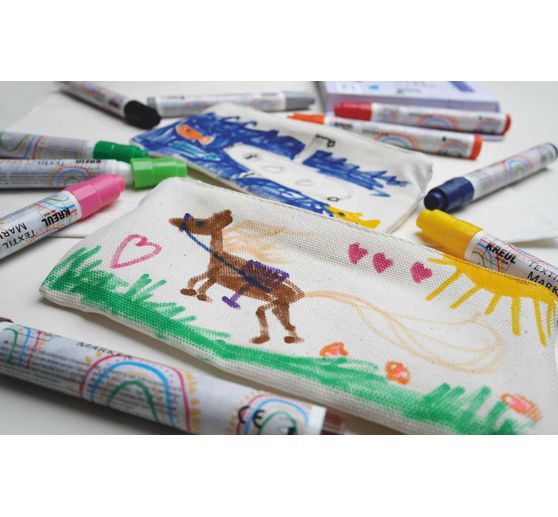 KREUL Textile Marker medium "Junior", set of 18