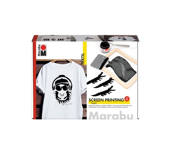 Marabu Textil Print Screen-Set, 4 stuks.
