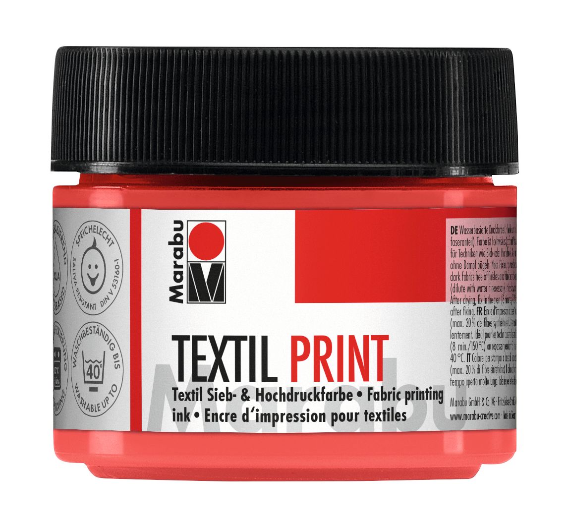 Marabu Textiel Print - Pyrrolrood