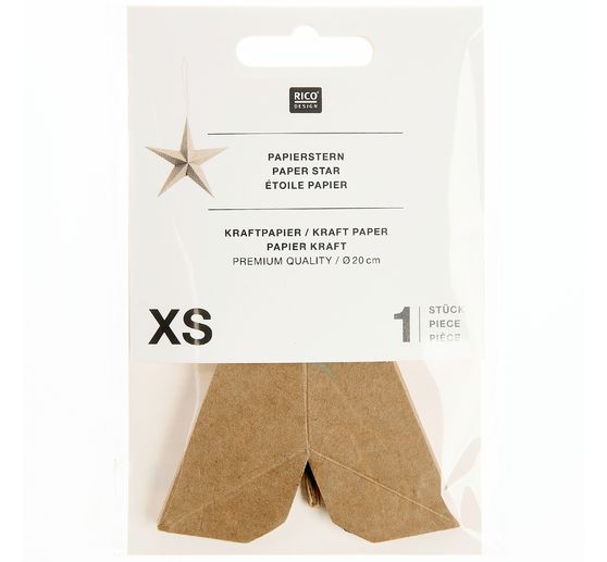 3D Papieren ster, Kraftpapier