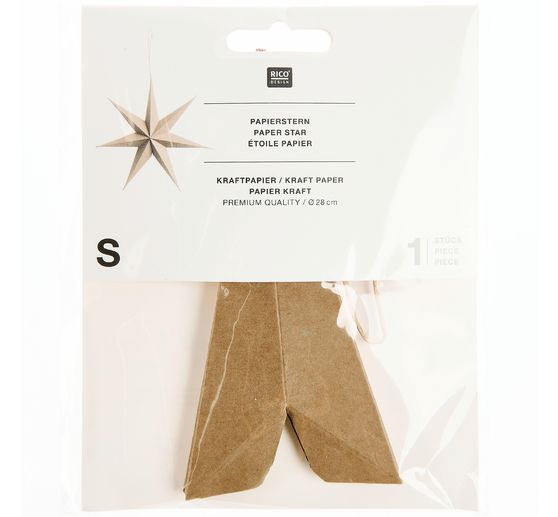 3D Papieren ster, Kraftpapier