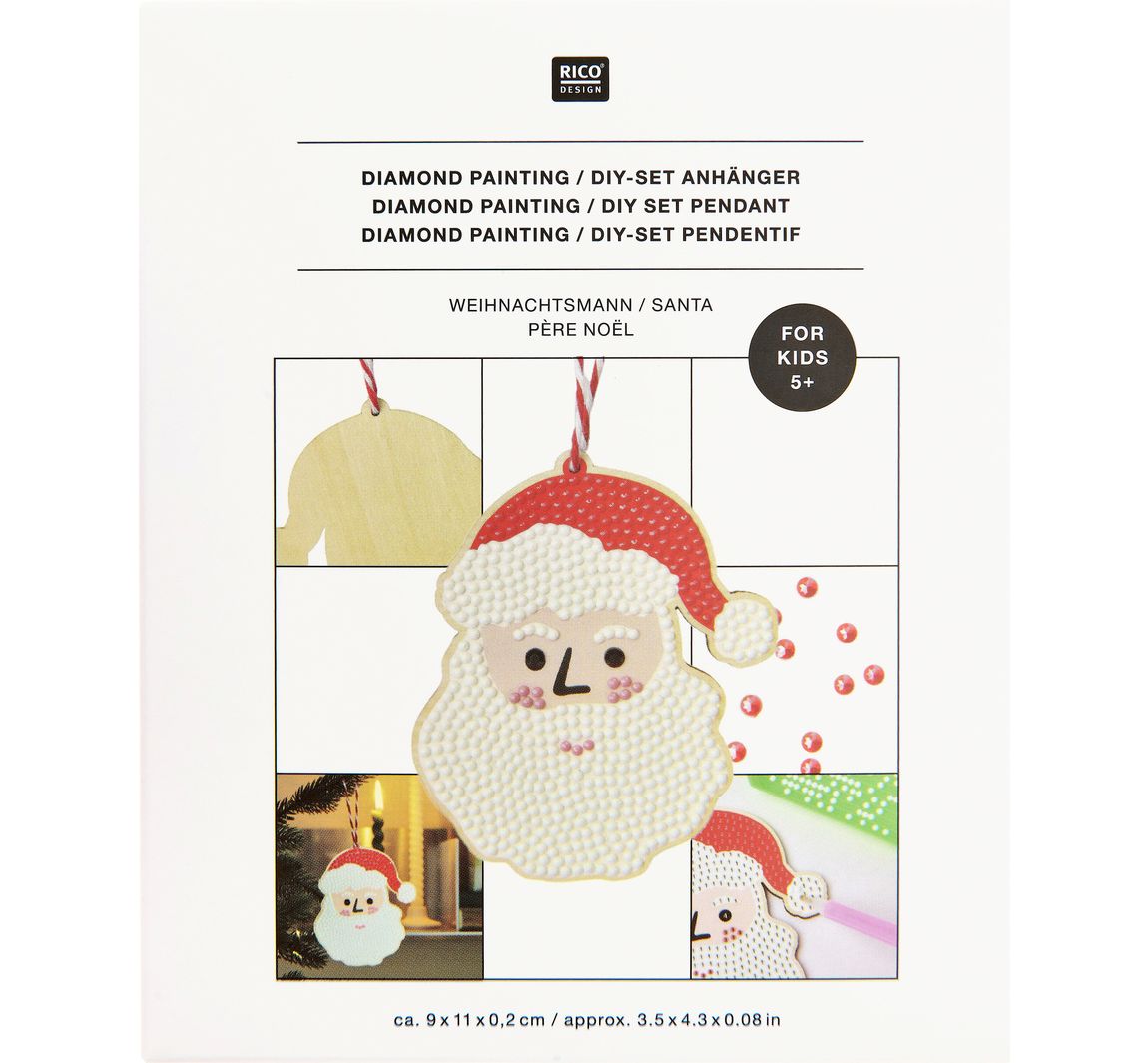Diamond Painting hanger - Kerstman