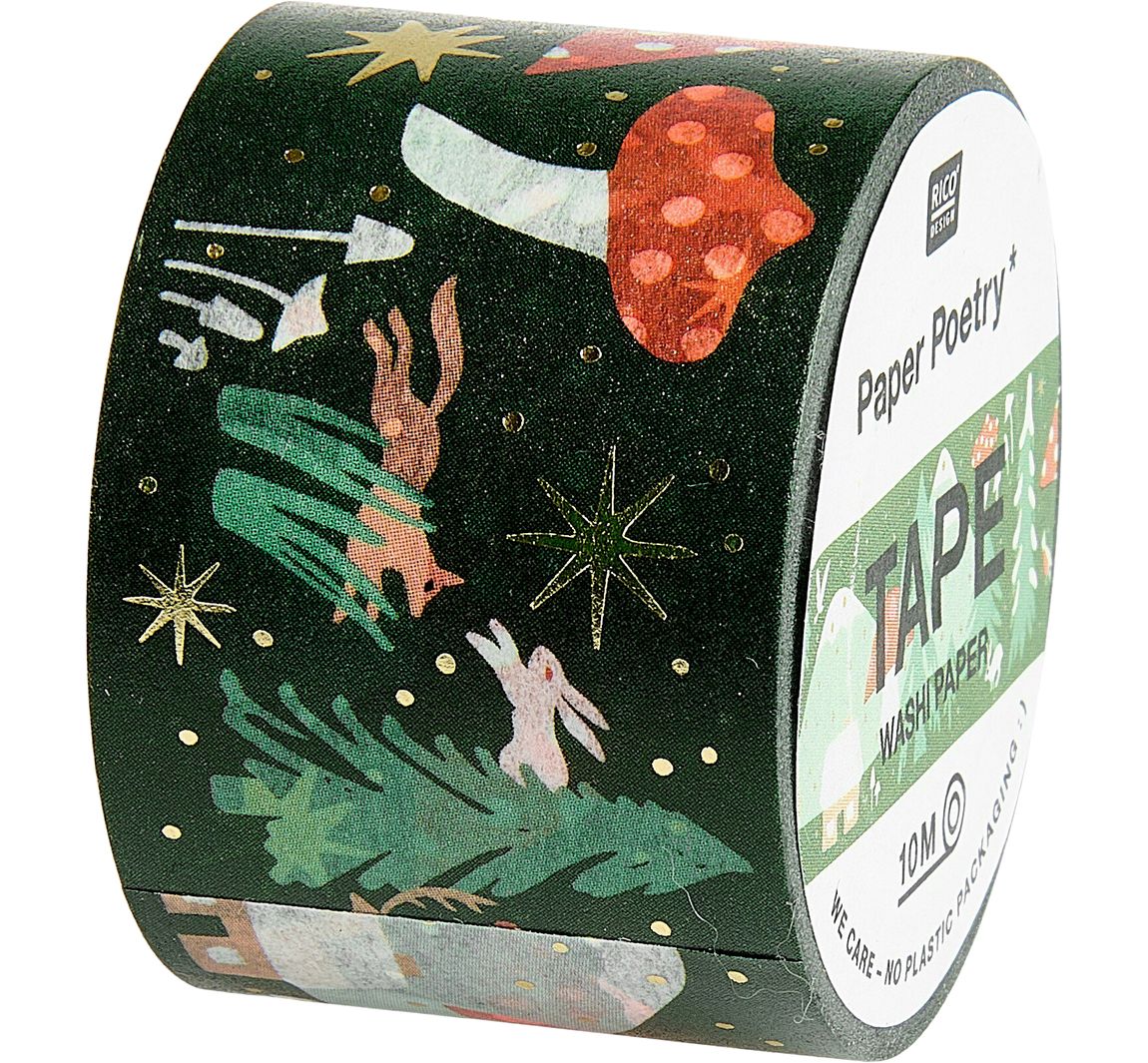 Washi Tape, 3 cm - Winterlandschap