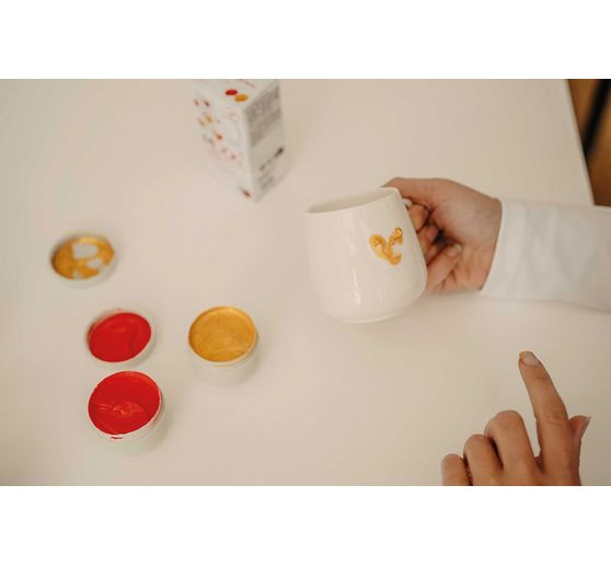 MUCKI porcelain finger paint set, 2 x 50 ml