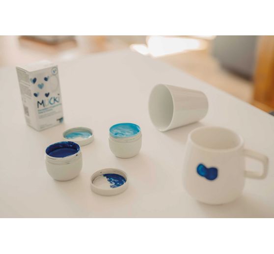 MUCKI porcelain finger paint set, 2 x 50 ml
