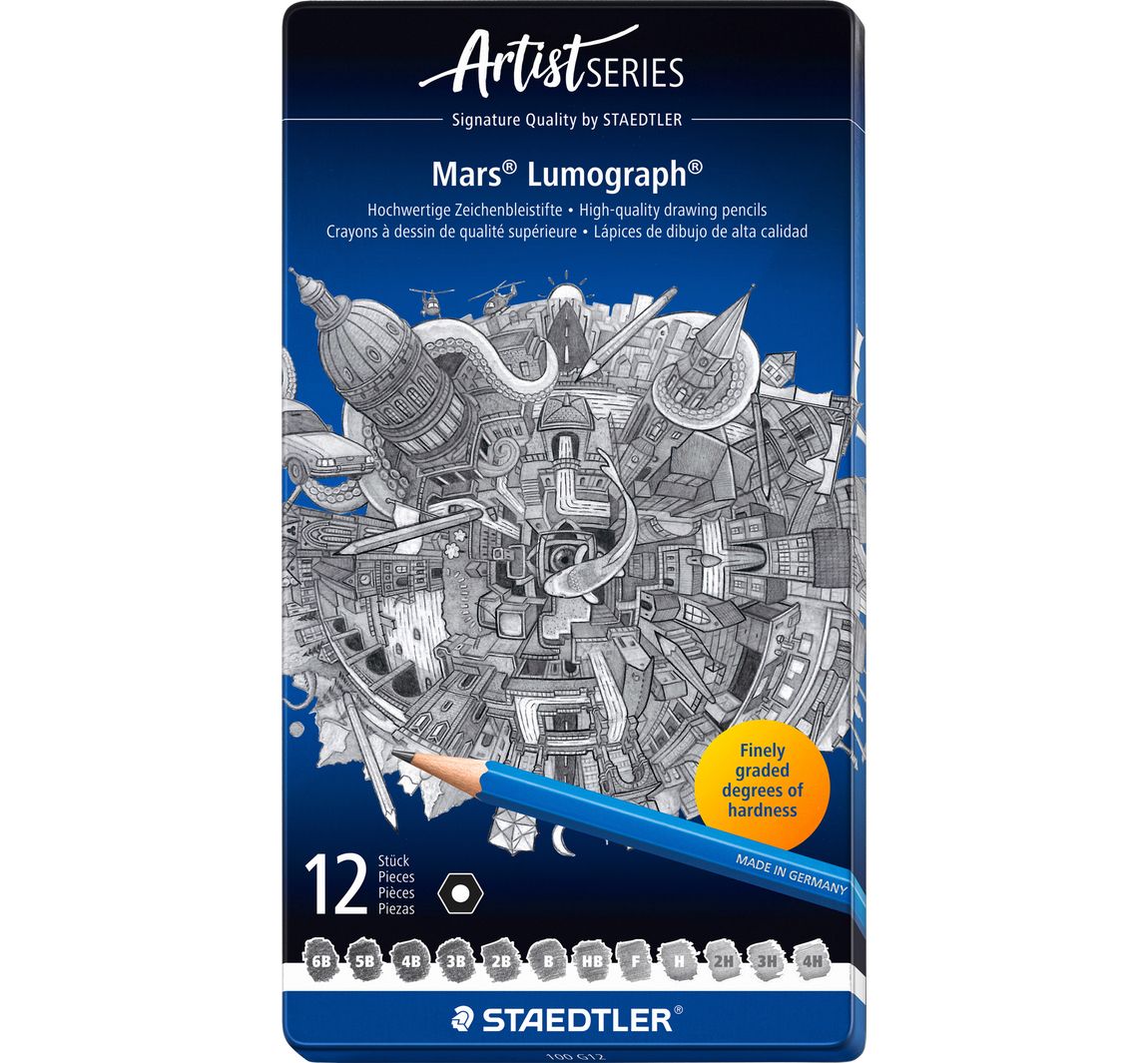 STAEDTLER Tekenpotloden "Mars Lumograph" 100 - 12 stuks