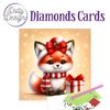 Card set "Diamonds" Christmas Fox