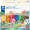 STAEDTLER Uitwisbare kleurpotloden "Noris erasable" 24 kleuren