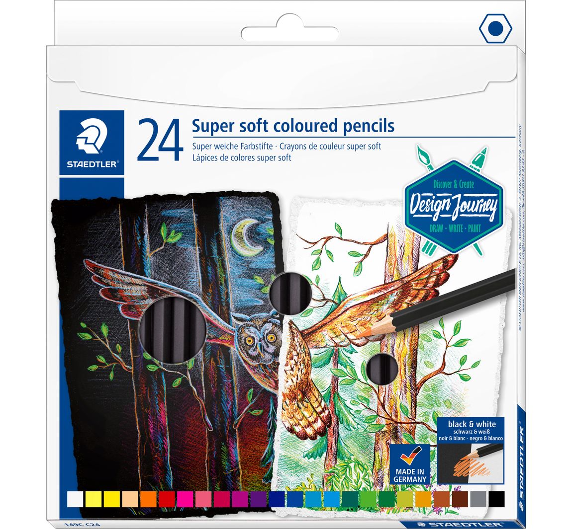 STAEDTLER Kleurpotloden "Super soft" - 24 kleuren