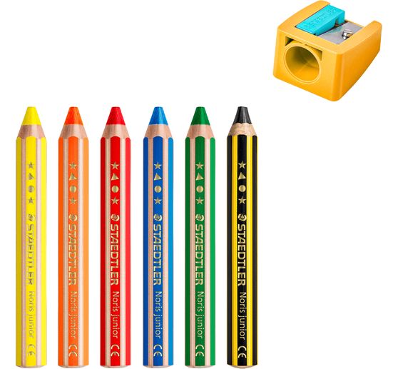 STAEDTLER Coloured pencils 5+1 "Noris junior"