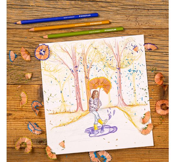 STAEDTLER Watercolour pencils "Design Journey" in metal tin