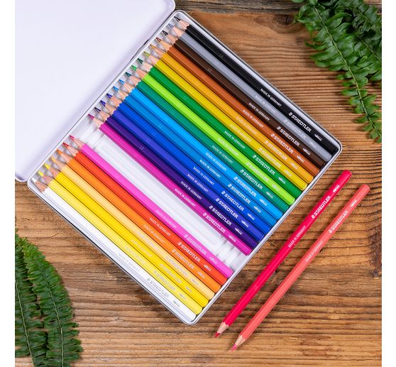 STAEDTLER Watercolour pencils "Design Journey" in metal tin