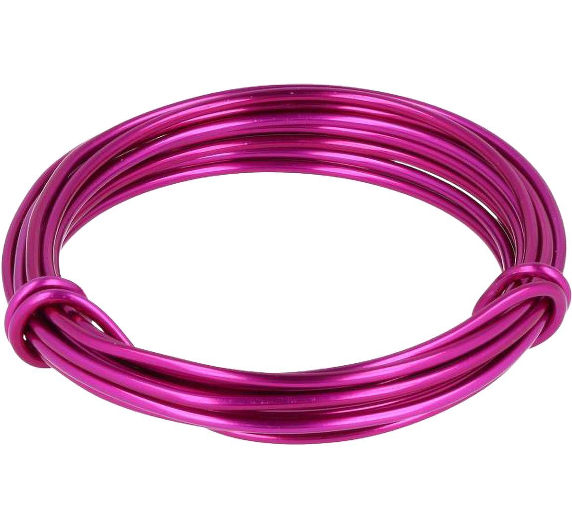 Decoratief aluminiumdraad, 2 mm, lengte 3 m - Rozig