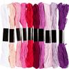 Borduurgarenassortiment, 1 mm, 10 kleuren &agrave; 8 m