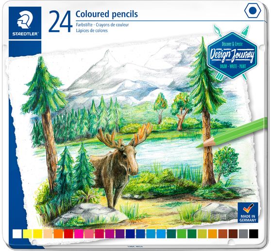 STAEDTLER Coloured pencils in metal tin