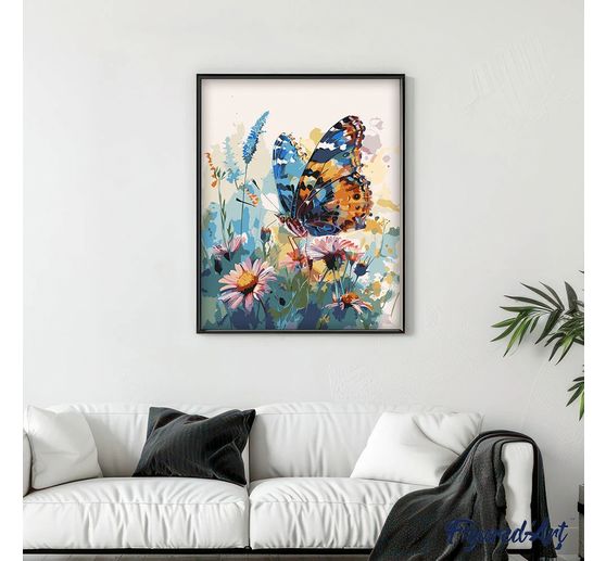 Schilderen op nummer op schildersdoek, 40 x 50 cm