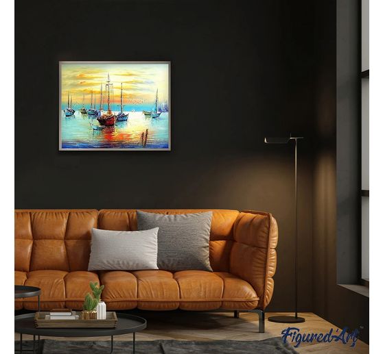 Schilderen op nummer op schildersdoek, 40 x 50 cm