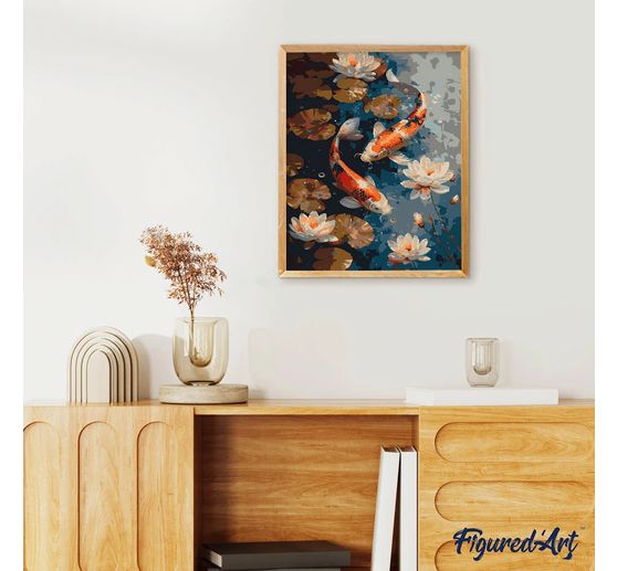 Schilderen op nummer op schildersdoek, 40 x 50 cm