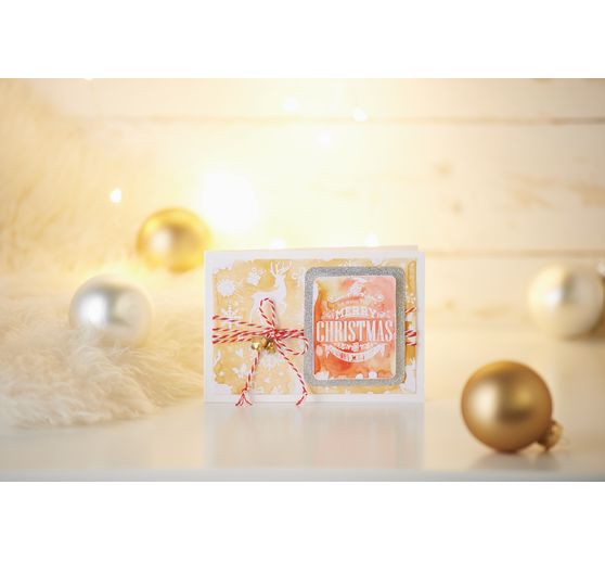 VBS Double cards "Antique white", landscape format