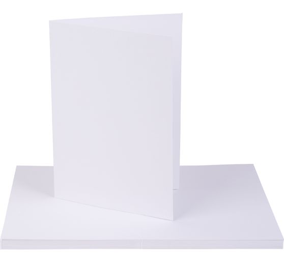 VBS Double cards "White", portrait format