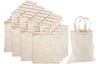 20 cotton bags, 22x26cm, nature, VBS Wholesale Package