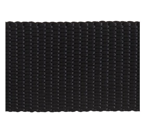 Webbing fabrics by the meter, black