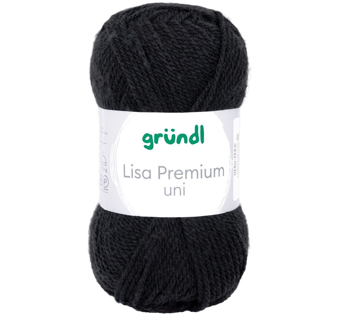 Wol "Lisa" - Zwart