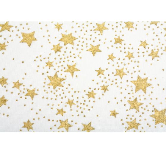 Cotton fabric "Stars", Cream