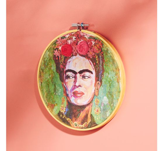 Napkin "Woman with flower wreath"