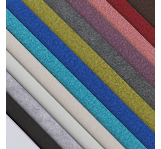 Fleece stof "Antipeeling", uni