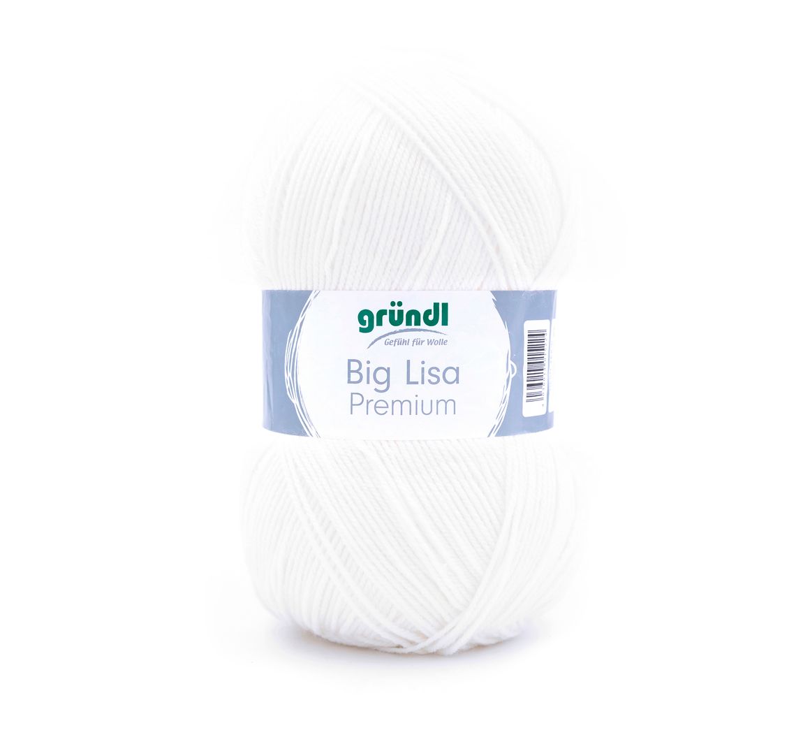 Wol Gründl "Big Lisa Premium" - Wit