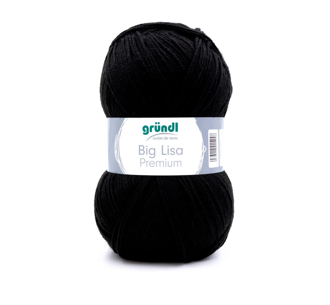 Wol Gründl "Big Lisa Premium" - Zwart