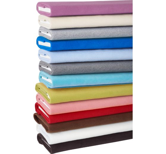 Fleece stof "Antipeeling", uni