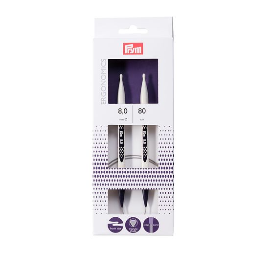 Prym Ronde breinaalden "Ergonomie", 80 cm