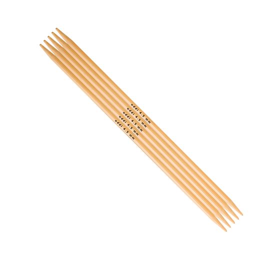 addiNatuur Breinaalden zonder knop, Bamboe, 20 cm Knutselwinkel Hobby