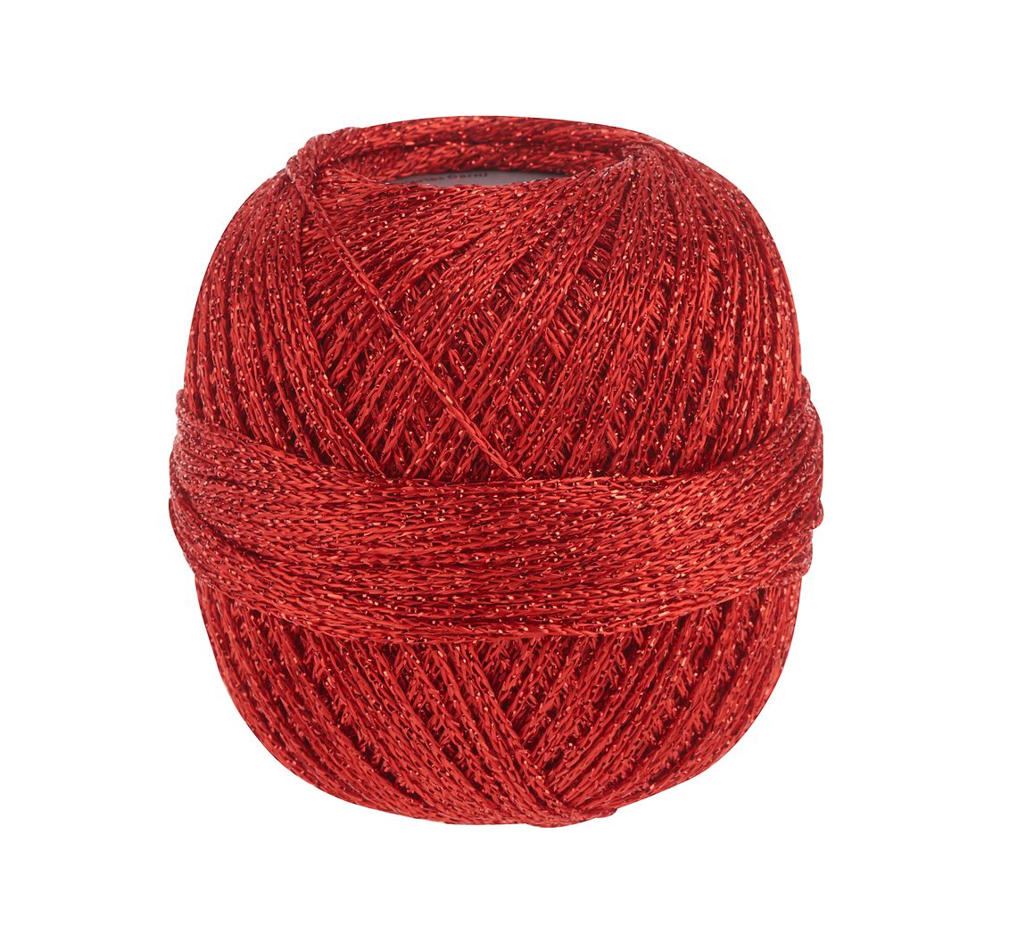 Haakgaren Glitter - Rood